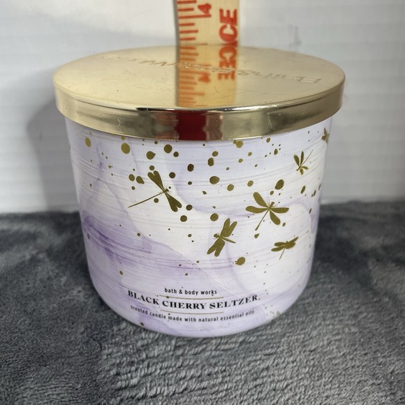 Bath & Body‎ Works BLACK CHERRY SELTZER 3 Wick Candle Retired New - Picture 4 of 4